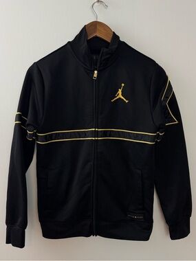 Jordan X Asahd black and gold track jacket Boys Size L